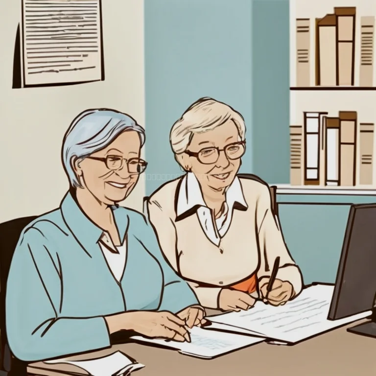 Senior citizen receiving legal consultation at SeniorHelpHub